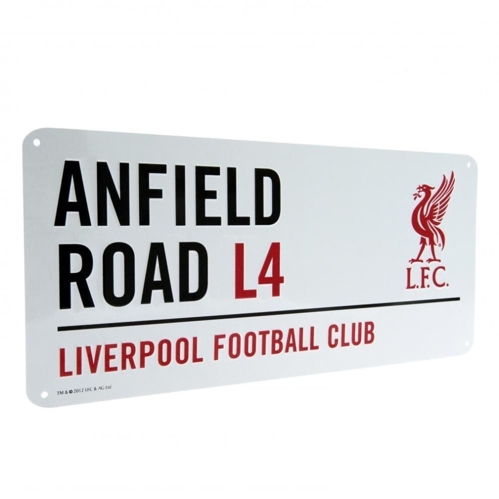 Photos - Other Inventory Liverpool Official Anfield Road L4 Metal Street Sign 