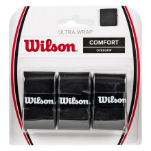 Wilson Ultra Wrap Overgrip (Pack of 3) - Black, N/A
