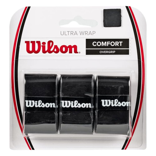 Wilson Wilson Ultra Wrap Overgrip (Pack of 3) - Black, N/A