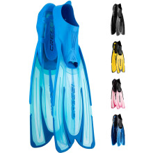 CRESSI Agua Fins Aquamarine 1/2 (33/34 EU) - Self Adjusting Fins for Diving, Apnea, Snorkeling and Swimming, Aquamarine_Long, Kid 1/2 (33/34 EU)