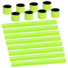 URAQT Reflector Strips 16 Pcs Reflective Snap Band Highly Reflective Wearab