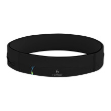FlipBelt Zipper Running Belt, Waist Pack for Fitness and Running Fanny Pack for Women Men Phone Keys Money US Company - [Black] - [Medium]
