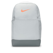 Nike Unisex Backpack Brasilia 95 Lt Smoke GreySmoke GreyOrange Trance DH770