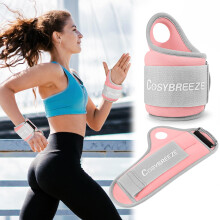 Cosybreeze Wrist Weights with Thumb Loops Lock for Women Men 1 Pair 2 kg Ar