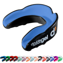d3 Double Gel Mouthguard wth Case BlackBlue Adult 12 Gum Shield for Boxing