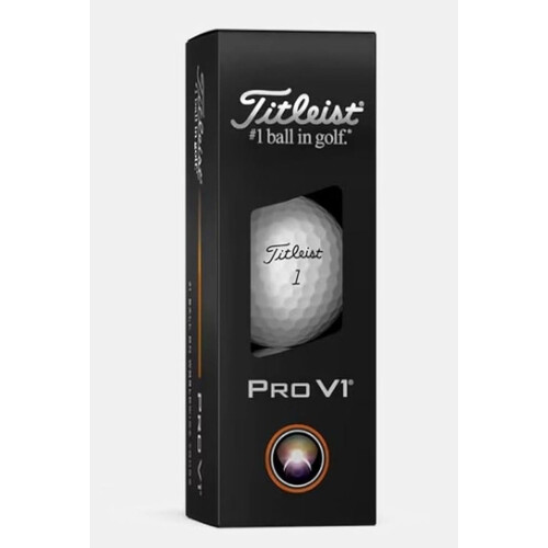 Titleist Pro V1 Golf Balls (White, 3pk) 1 Sleeve