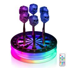 CoolGift Mart Light Up Dart Stand 16 Colors Changing Lights Acrylic Dart Ho