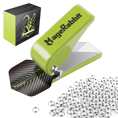 MageRabbit Dart Flight Hole Punch Tool Dart Flight Hole Punch with 100 Meta