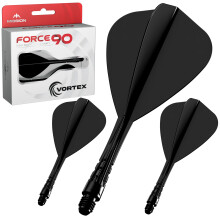 Mission Darts Force 90 Vortex Moulded Flight Shaft Kite Shape Multiple