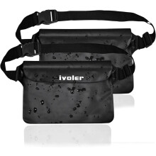 ivoler Waterproof Pouch Bag 2 Pack, Dry Bag Bum Waist Pack for Swimming
