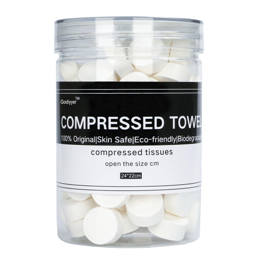100pcs Compressed Towels Disposable Tissue Mini Portable Compressed