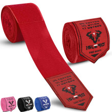 Islero 45m Boxing Hand Wraps Inner Gloves Elasticated Fabric Thumb Loop Ban