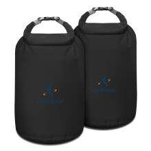 ioutdoor Dry Bag Set,2L/5L/10L/20L Waterproof Dry Sacks (Black 20L+20L)