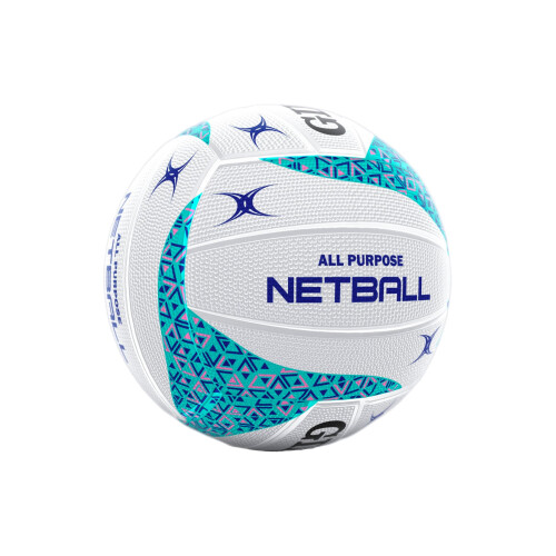 Gilbert APT Training Netball Whiteblue Size 4