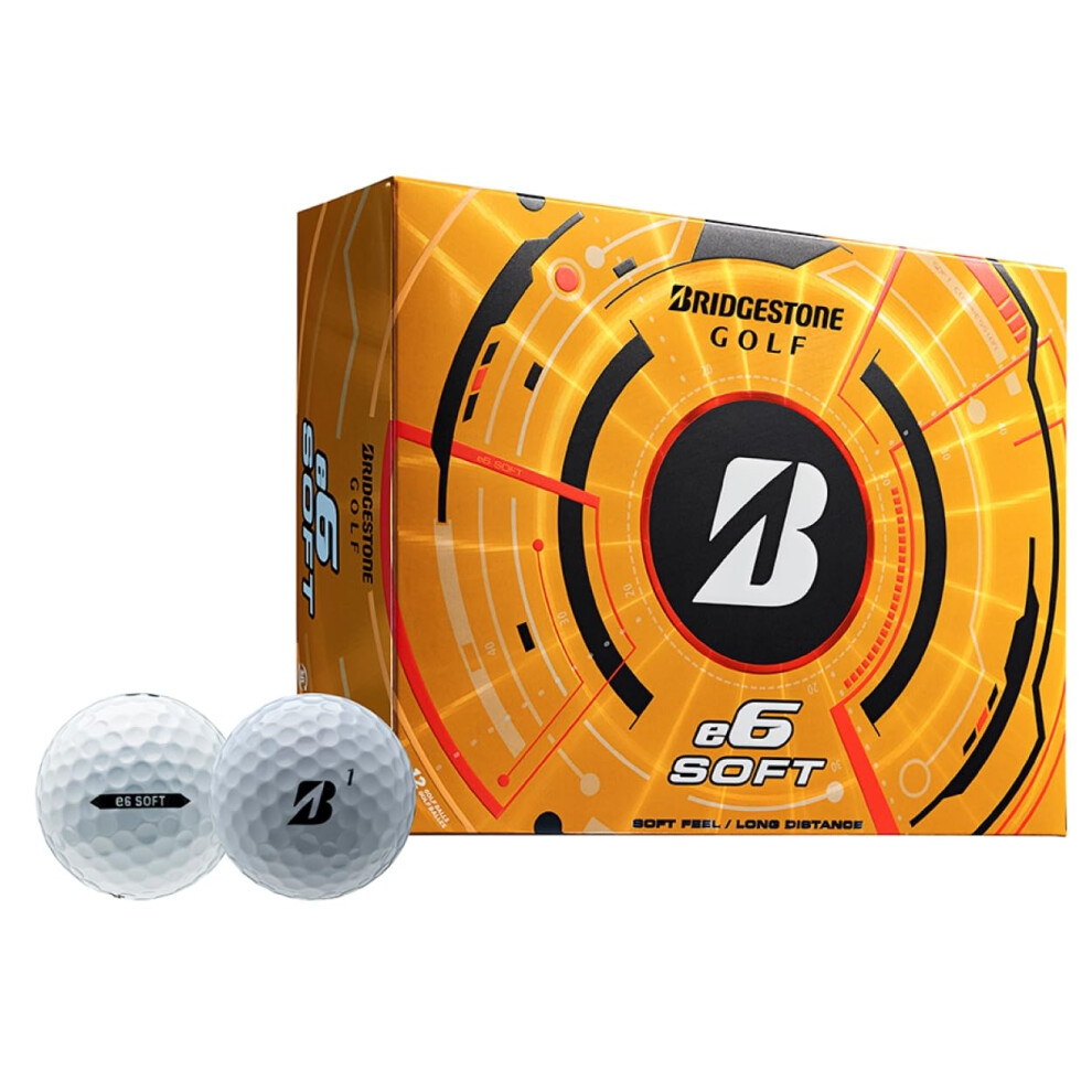 Photos - Golf Bridgestone e6 Soft  Balls, Long Distance with Soft Feel, White,