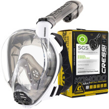Cressi Komodo Full Face Dry Snorkelling Mask - 180 Panoramic View