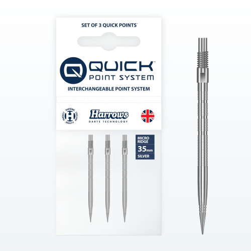 Harrows Micro Grip Quick Points – Precision CNCMilled Dart Points with Enha