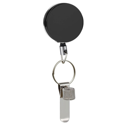 Sturdy Silver Kirsite Corrosion Resistant Retractable Clip for