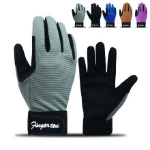 FINGER TEN Kids Horse Riding Gloves Youth Non Slip Grip, Boys girls Equestrain Breathable Stretchable Sweat Absorbent fit All Seasons for Cycling Spo