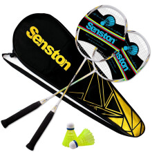 Senston 2 Player Badminton Racket SetGraphite Shaft Badminton Racquet Incl