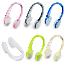 Eteamcan Nose Clips Swimming, 6 Pcs Swimming Nose Clip Plugs Adult Silicone Swim Pegs Reusable for Swimming Training Adults Beginner