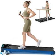 MERACH 2 IN 1 Walking Pad with 5% Incline, 2-6 km/h Treadmill for Home, 3.0HP Under Desk Treadmill, Walking Pad for Home and Office, Remote Control,