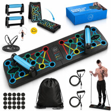 Xuza Push Up Board with Jump Rope Multifunction Foldable Portable Press Up
