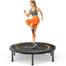 MERACH Mini Trampoline Fitness Adults 40 Foldable Trampolines Max Load 330