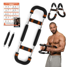 Twister Arm Trainer Adjustable Chest Trainer Exerciser with Training Poster