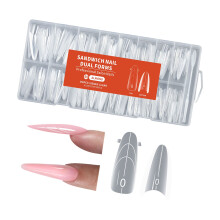 256Pcs Transparent Nail Lengthening Templates With Sandwich-03