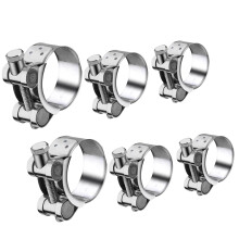 6Pcs T Bolt Exhaust Pipe Clips for Various Hose Connections and