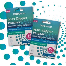 2x Dermav10 Spot Zapper Patches Waterproof Breathable & Invisible Acne Patches
