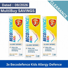 3x Becodefence Kids Hayfever & Allergy Relief Nasal Defence Spray - 60ml : 09/26