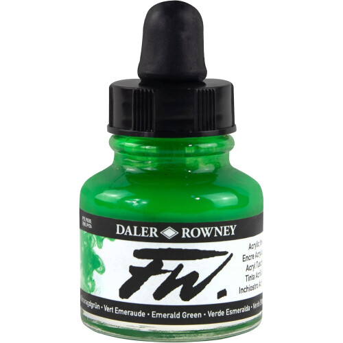 Daler-Rowney FW Acrylic Ink 29.5ml Emerald Green