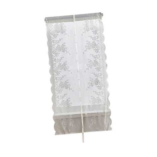 Rideau de fenêtre élégant en dentelle de fleurs, drapé-80 160cm