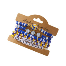 Bracelet de perles extensibles à la-bracelet de volley-ball