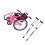 Jouet de Simulation de fauteuil roulant pour enfants, avec-Rose 1
