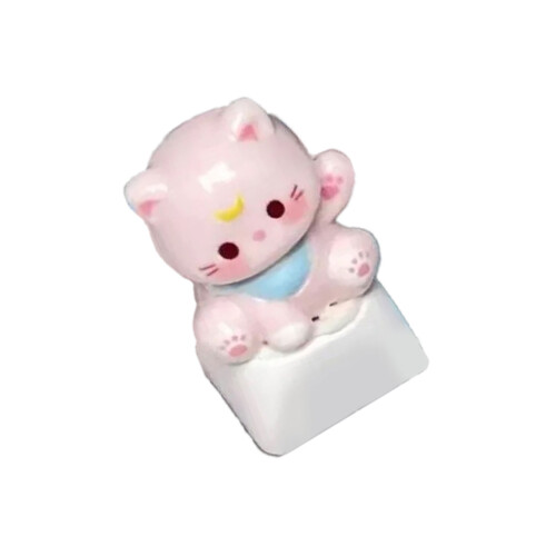 Capuchons de touches artisanaux en forme de tête de chat,-Rose