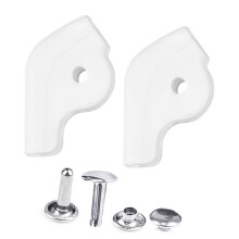 Protecteur de bord de chaussure Anti-Abrasion, plaque de-Blanc