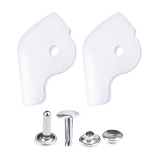 Patchs de renfort de bord de chaussure avec fermoir en-Clair