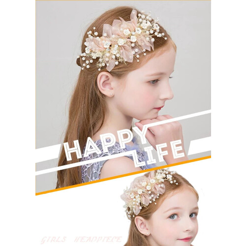bandeau de fleurs pour fille, couronne décorative 1