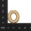 Gold Bubble Letter Necklace for Women – Initial Pendant 3