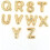 Gold Bubble Letter Necklace for Women – Initial Pendant 4
