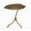 Leaf Metal Side Table Gold Decorative Accent Table 39cm 1