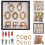 Mini Gold Photo Frame Silhouette Box Set – 8 Frames & 8 3