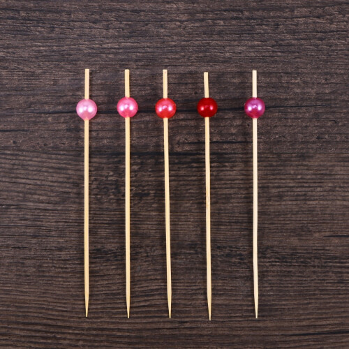 100 cocktailpinde i træ, 12 cm, naturlige 1