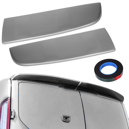 Rear Spoiler Barn Door Painted Moondust Silver for Ford Transit Custom 2013-2024 2