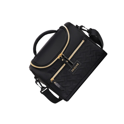 Halbmondförmige, isolierte Lunchbag mit Schultergurt Black 2