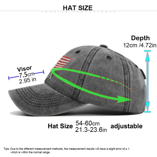 Patriotic Baseball Kasket Bomuld Snapback Grå 2