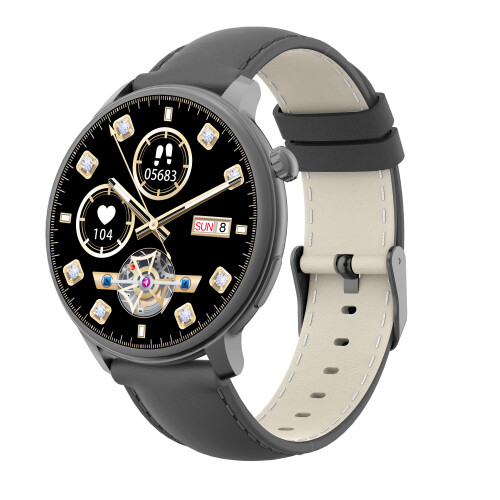 Smartwatch mit Überwachung von Herzfrequenz, Blutdruck und Blutsauerstoff Black 1